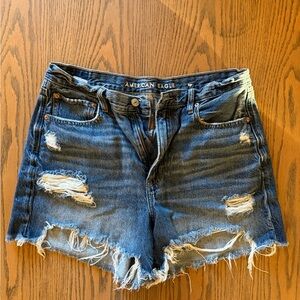 American Eagle Outfitters Raw-Hem Distressed Jean Shorts